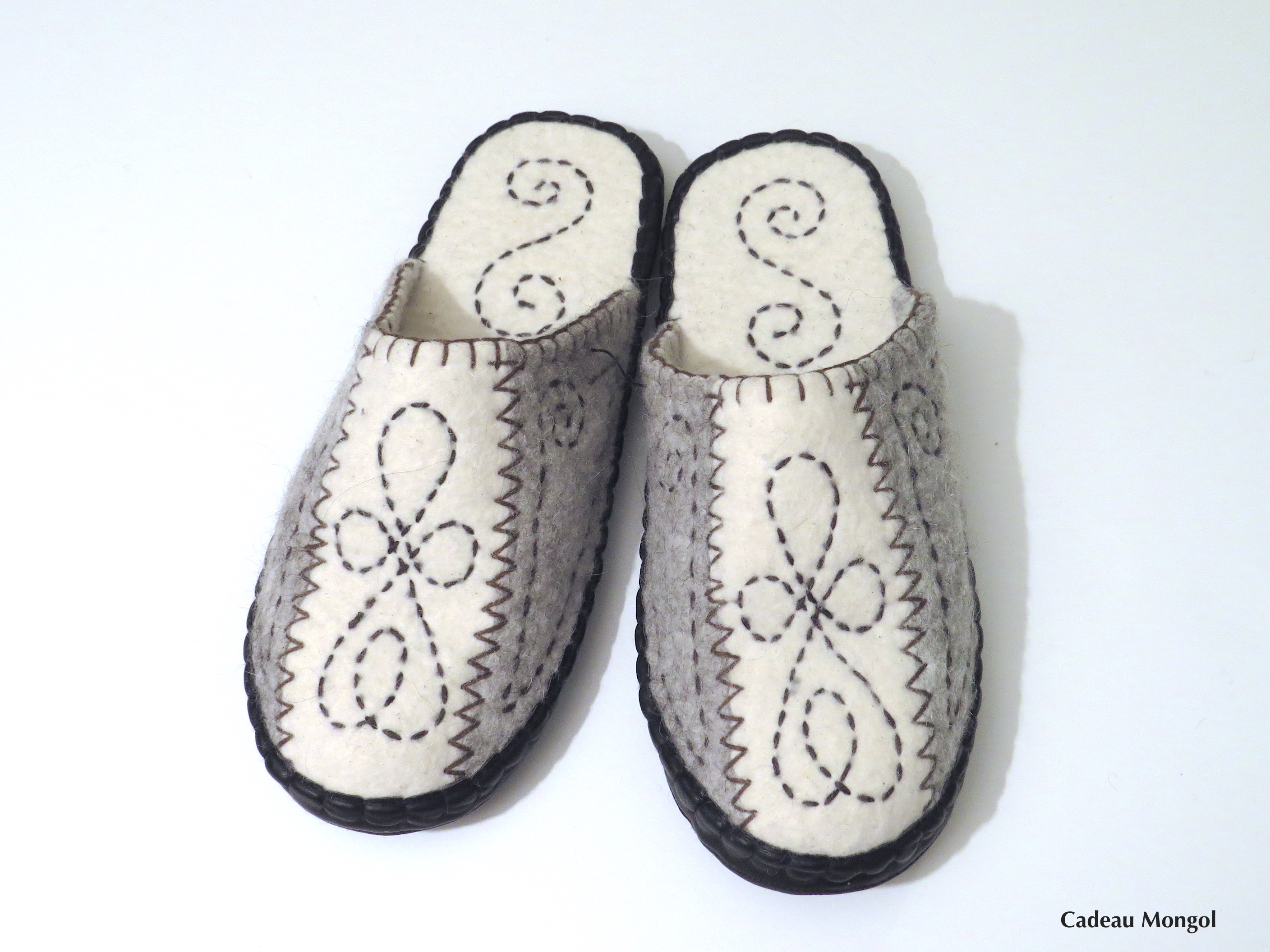 Achat Chaussures ZEL'S Femme Pantoufle Chausson, Vente Zels 2281 Gris Rose Clair - Fleurs